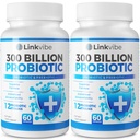 Probiyotik 300 Milyar CFU - Digestive & Gut için Organik Prebiyotiklerle 12 Strains, Immune, Bloating Health - Probiyotiks for Women and Men - Daily Dairy Free, Raf Stable - 120 Counts