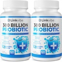 Probiyotik 300 Milyar CFU - Digestive & Gut için Organik Prebiyotiklerle 12 Strains, Immune, Bloating Health - Probiyotiks for Women and Men - Daily Dairy Free, Raf Stable - 120 Counts