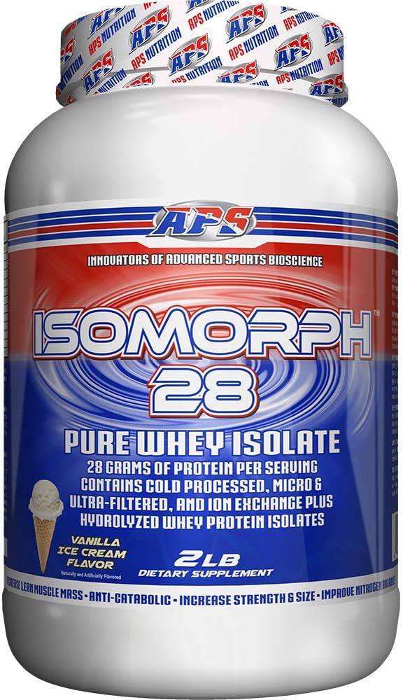 APS Beslenme Isomorph protein Toz Supplement | Whey proteini | Ultra filtreli | 28g Protein | Vanilla Buz Kremi, 2 Pound ( 1'in paketi)