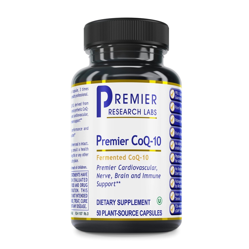Kuantum Beslenme Laboratuvarları CoQ-10 Qultured - Coenzyme Q10, Co Q 10 Supplement, 100 mg Capsules for Heart Health, Nerve ve Immune Support, Ubiquinol Co Enzyme Q-10 with Red Algae - 60 Vegetarian Capsules