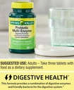Probiyotik Supplement with Digestive Enzymes for Men and Women, 200 Tabletler - Gut Health ve Digestive Support | Spring Valley Probiyotiks Multi-Enzyme