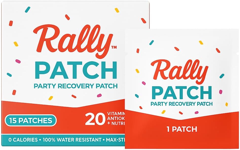 Rally Patch 30-Pack – Ατομικά τυλιγμένα Patches ανάκτησης πάρτι για Bachelorette Parties, Ταξίδια για Κορίτσια, Φεστιβάλ, Nights Out, Απαραίτητα Ταξίδια, Υποστήριξη μετά το πάρτι (30 Pack)
