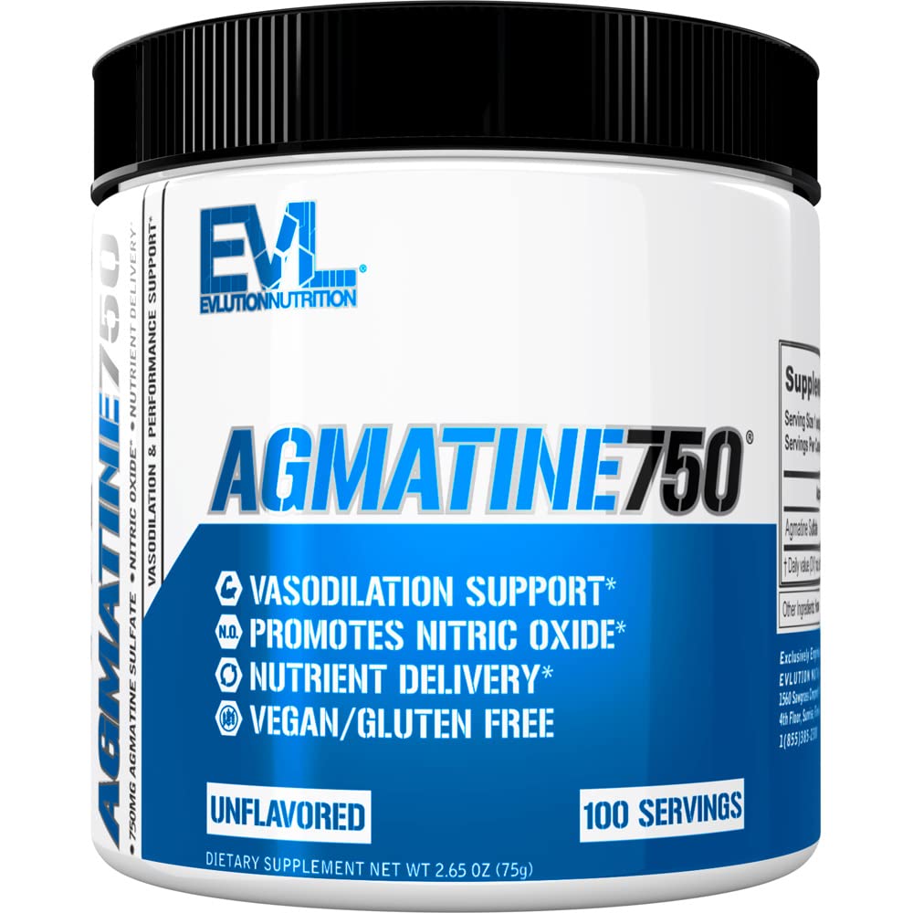 Evlution Agmatine Sulfate Nitrik Toz Beslenme Yüksek Güç Agmatine Sulfate Toz Nitrik Çimento Yüksek Intensity Pumps Kas Büyüme ve Performans - Unflavored