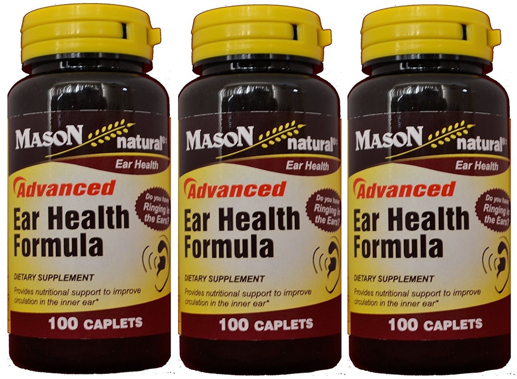 Mason Natural Advance Ear Health Formula Bioflavonoids 3 Total 300 Caplets
