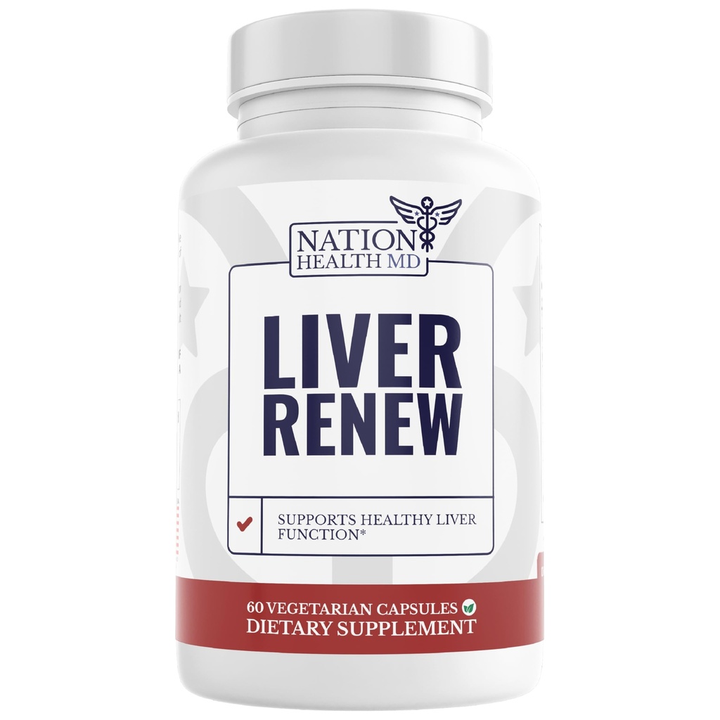 Liver Renew - Liver Cleanse Detox & Tamir - Artichoke Extract ile Liver Support Supplement, Milk Thisle, Dandelion ve Turmeric - 60 Capsules