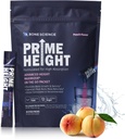 BONE SCIENCE - Prime Height Mutivitamin Powder - Ύψος Ανάπτυξη Ποτό Mix για παιδιά & εφήβους, οστά & ανοσοποιητική υποστήριξη, ζάχαρη-free Ροδάκινο Γεύση, 30 ραβδιά