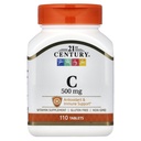 21. Yüzyıl C 500 Mg Tabletleri, 110 Kont