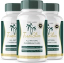 (Official 3 Pack) Tropislim, Tropislim All Natural Caribbean Flush, Kilo Kayıp Tamam, Tropislim Şampular for Women, Healthstyle + Leaner Physicsique, Tropislim İncelemeleri (180 Capsules)