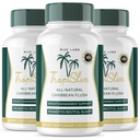 (Official 3 Pack) Tropislim, Tropislim All Natural Caribbean Flush, Kilo Kayıp Tamam, Tropislim Şampular for Women, Healthstyle + Leaner Physicsique, Tropislim İncelemeleri (180 Capsules)