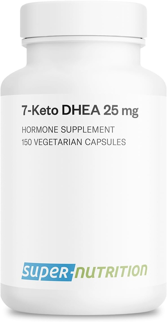 Supersmart - 7Keto DHEA Supplement 25 mg - Natural DHEA Metabolite | Non-GMO & Gluten Free - 150 Vegetarian Capsules