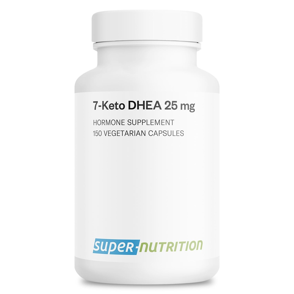 Supersmart - 7Keto DHEA Supplement 25 mg - Natural DHEA Metabolite | Non-GMO & Gluten Free - 150 Vegetarian Capsules