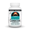 Source Naturals Charcoal - 100% Pure Aktif, Digestive Aid - 100 Capsules