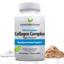 Collagen Peptide Pill - Tipler I, II, III, V, X - Anti-Aging - Premium Collagen Supplements & Collagen Pills - Kadınlar ve Erkekler için 1800 mg for Youthful Skin