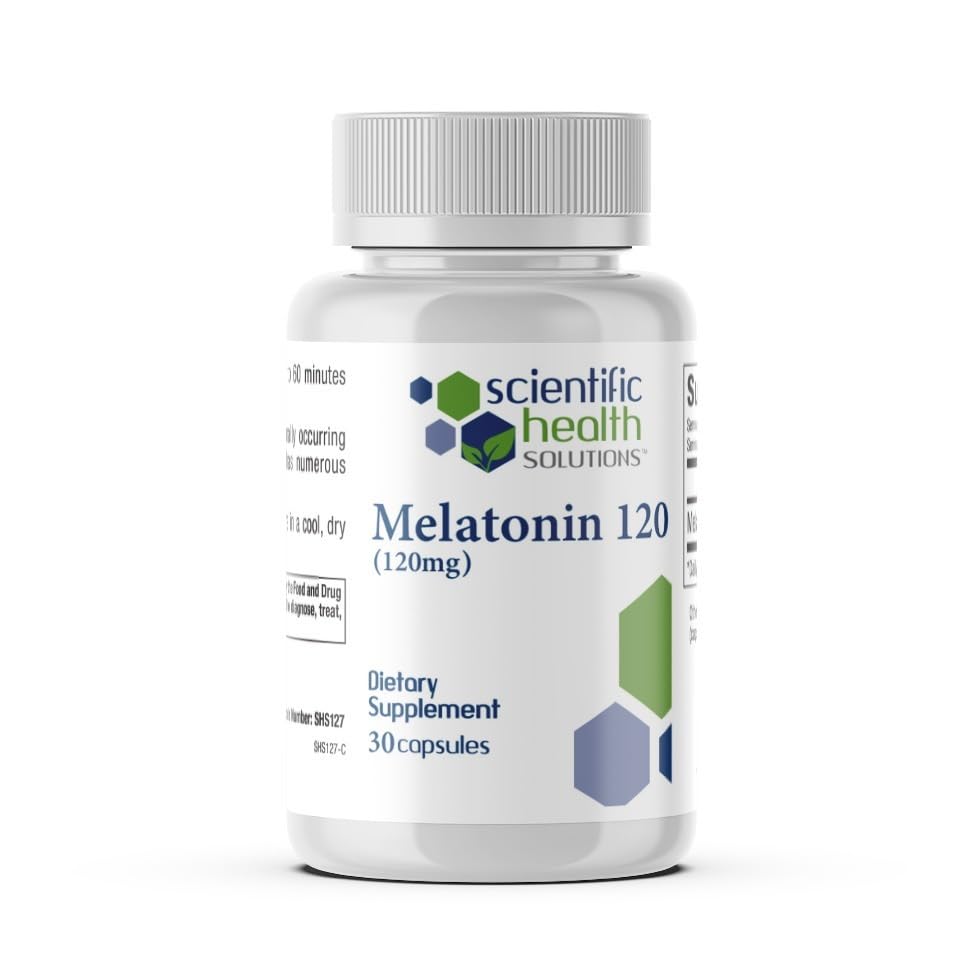 Melatonin 120 mg | Single-Dose Melatonin in Easy-to-Swallow Capsules | Vegan, Non-GMO & Gluten-Free | US- Made Extra Melatonin