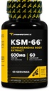 Primaforce KSM-66 Ashwagandha Root Extract (600 mg) 60 Veggie Capsules - BioPerine ile% 5