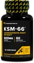 Primaforce KSM-66 Ashwagandha Root Extract (600 mg) 60 Veggie Capsules - BioPerine ile% 5