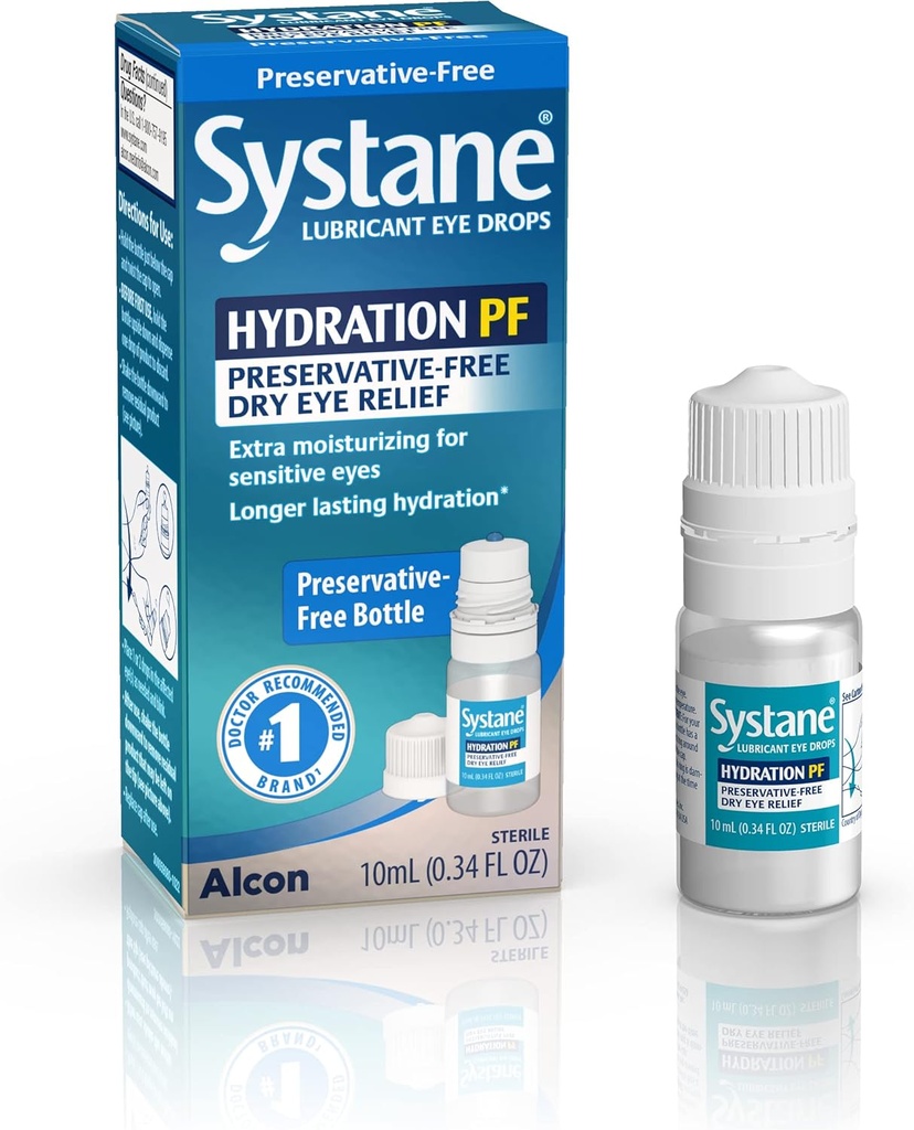 Systane Nighttime 3.5g Lubricant Eye Ointment ve Systane Hydration 10 ml Lubricant Eye Drops