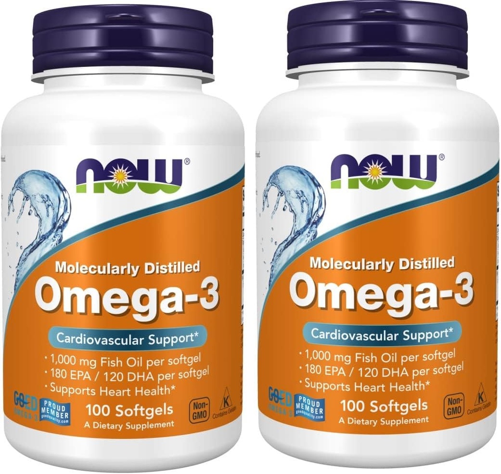 Şimdi Omega-3 2000 mg, 100 Count (Pack of 2)