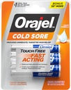 Orajel Touch Free Cold Sore Treatment .12oz, Sıvı Formula, Immediate & Targeted Pain Relief, Bonus Boyut, 6 Applicers.