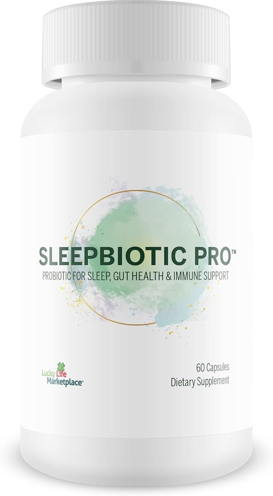 Sleepbiotic Pro - Multi-Strain Probiotic Sleep Support - Aid Gut Health & Immune Support - Προώθηση της χαλάρωσης & της ποιότητας ύπνου με Premium Probiotics - Lactobacillus & Bifidobacterium - 40 δισεκατομμύρια CFU