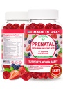 Lunakai USA Made 17-in-1 Prenatal Vitamins for Women with Iron & Folic Acid – Delicious Daily Prenatal Gummies for Maternal Wellness Support, 60ct