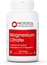 PROTOCOL FOR LIFE BALANCE Magnezyum Citrate 400 mg - Kalp Sağlığı ve Kemik Formasyonunu Destekleyin - Biyo kullanılabilir Diyet Supplement - Vegan, Kosher & Halal - 100 Tabs