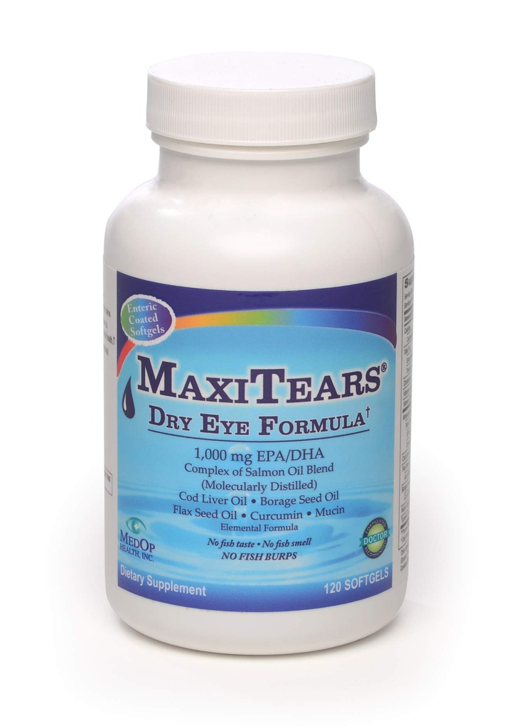 MedOp MaxiTears® Dry Eye Formula 120 softgels, 1botle