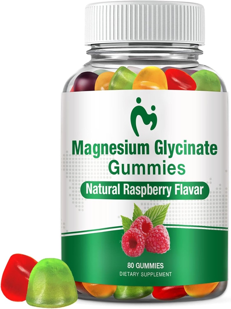 Yetişkinler ve Çocuklar için Magnezyum Glycinate Gummies, 1 Packs Calm Magnezyum Gummies for Sleep, Magnezyum Malate çiğnemek 400 mg, Stres & Kas Yardımı, Magnezyum Pyum Tamamlama Tamamlama ve Kas Relief, Magnezyum Pyum