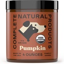 Complete Natural Products Βιολογική σκόνη κολοκύθας για κατοικίδια - 4oz - Καθαρή οργανική σκόνη κολοκύθας