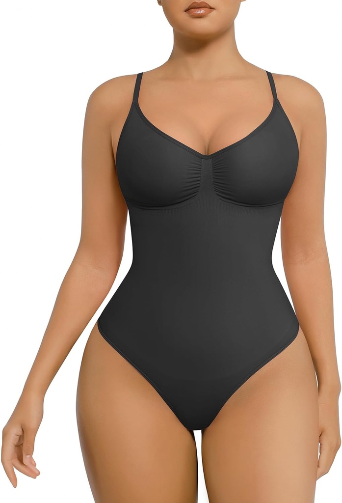 FeelinGirl Shapewear Bodysuit για τις γυναίκες Έλεγχος της κοιλιάς Seamless Sculpting Snatched Waist Body Suit Shaper Thong