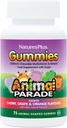 NaturesPlus Animal Parade Source of Life Gummies - Natural Orange, Grape ve Cherry Flavors - 75 Animal Şekild Gummies - Tüm Gıda Çocuk Çokvitamini - Gluten-Free - 37 Hizmet