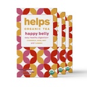 YS TEAS | Mutlu Belly Tea | Organik Herbal Tea With Green Anise, Chamomile, Mint ve Turmeric | 16 Çay Çanta - 3 Paket |