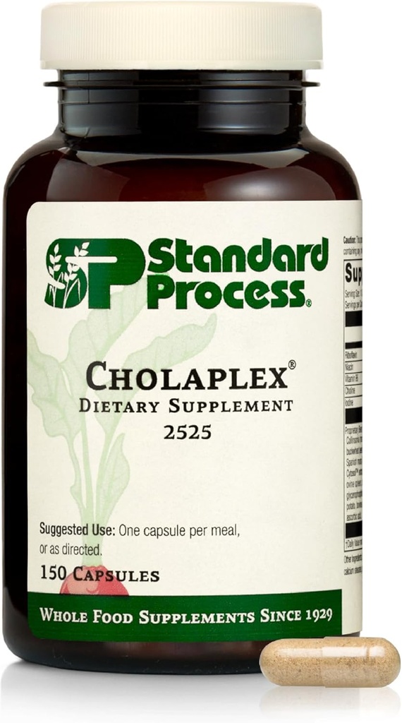 Standart Süreç Cholaplex - Kalp Sağlığını Destekleyin - Sağlıklı Kan Akış & Vascular Sistemi - Canlı Fonksiyonları Desteklemek için Diyet Supplement - 150 Capsules