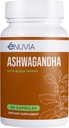 Ashwagandha συμπλήρωμα - Φυσικό ανακούφιση και Stamina υποστήριξη για να βοηθήσει την ευκολία ένταση 60 κάψουλες καθαρή ρίζα με εκχύλισμα μαύρου πιπεριού για ενισχυμένη απορρόφηση Vegan, Made in the USA