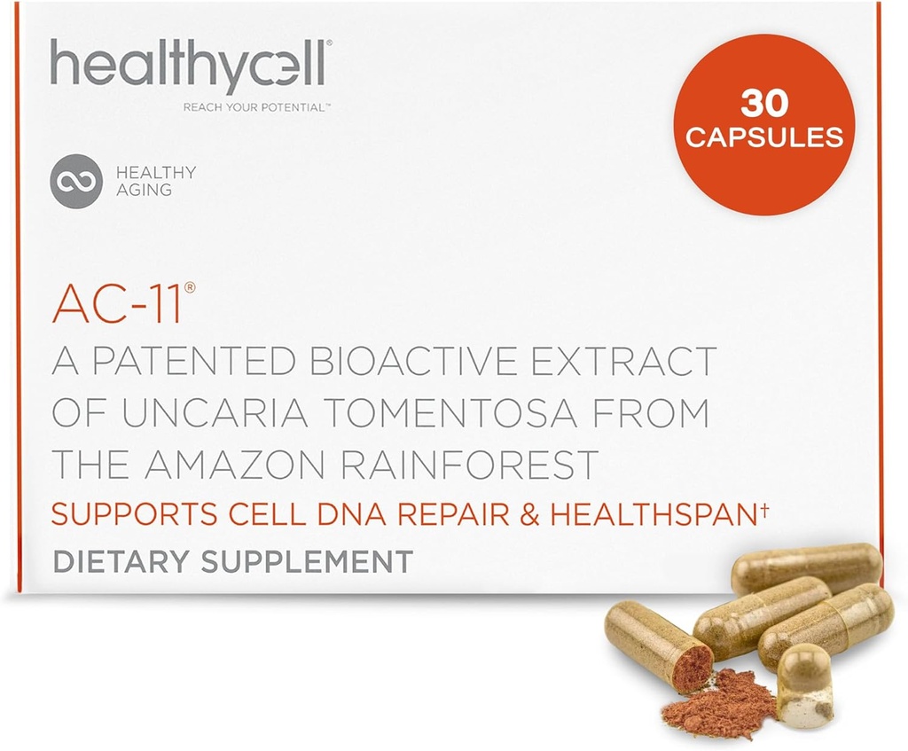 DNA ve Stem Hücre Sağlığı için Sağlıklı Birleştirme Supplement, AC-11 - Uncaria Tomentosa (Katın Claw) Sağlıklı Immune Sistemi Destekler - Vegan, Soy-Free & Gluten-Free