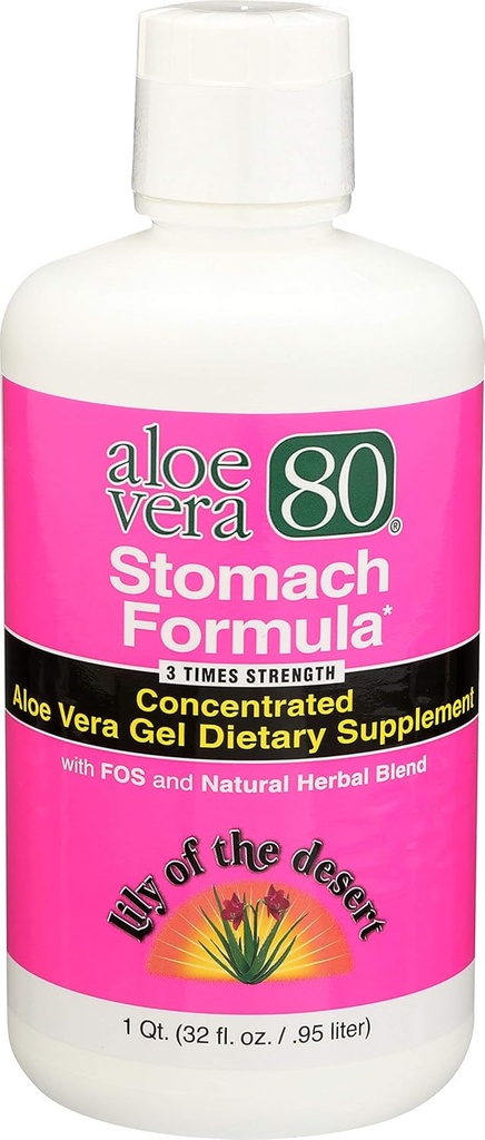 Aloe 80 Organik Stomach Formula, 32 Ounce