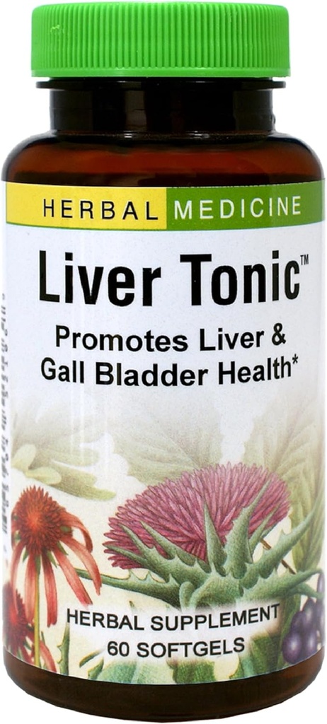 Herbs Etc. Liver Tonic - Gallbladder Health Supplement with Herbal Formula - Aid General Liver Health with Milk Thistle, Schisandra & Oregon Grape - Sağlıklı Bir Yaşamcı Destek - 60 Softgels