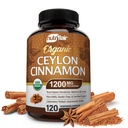 NutriFlair Organik Ceylon Cinnamon Supplement 1200 mg, 120 Capsules - USDA sertifikalı - Non-GMO, Gluten Free Toz, Antioksils
