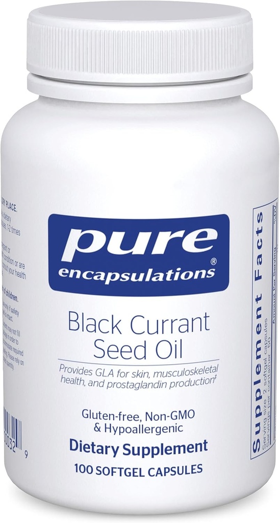 Saf Encapsulations Black Currant Seed Oil | Hipoallerjen Diyet Tamam | 100 Softgel Capsules