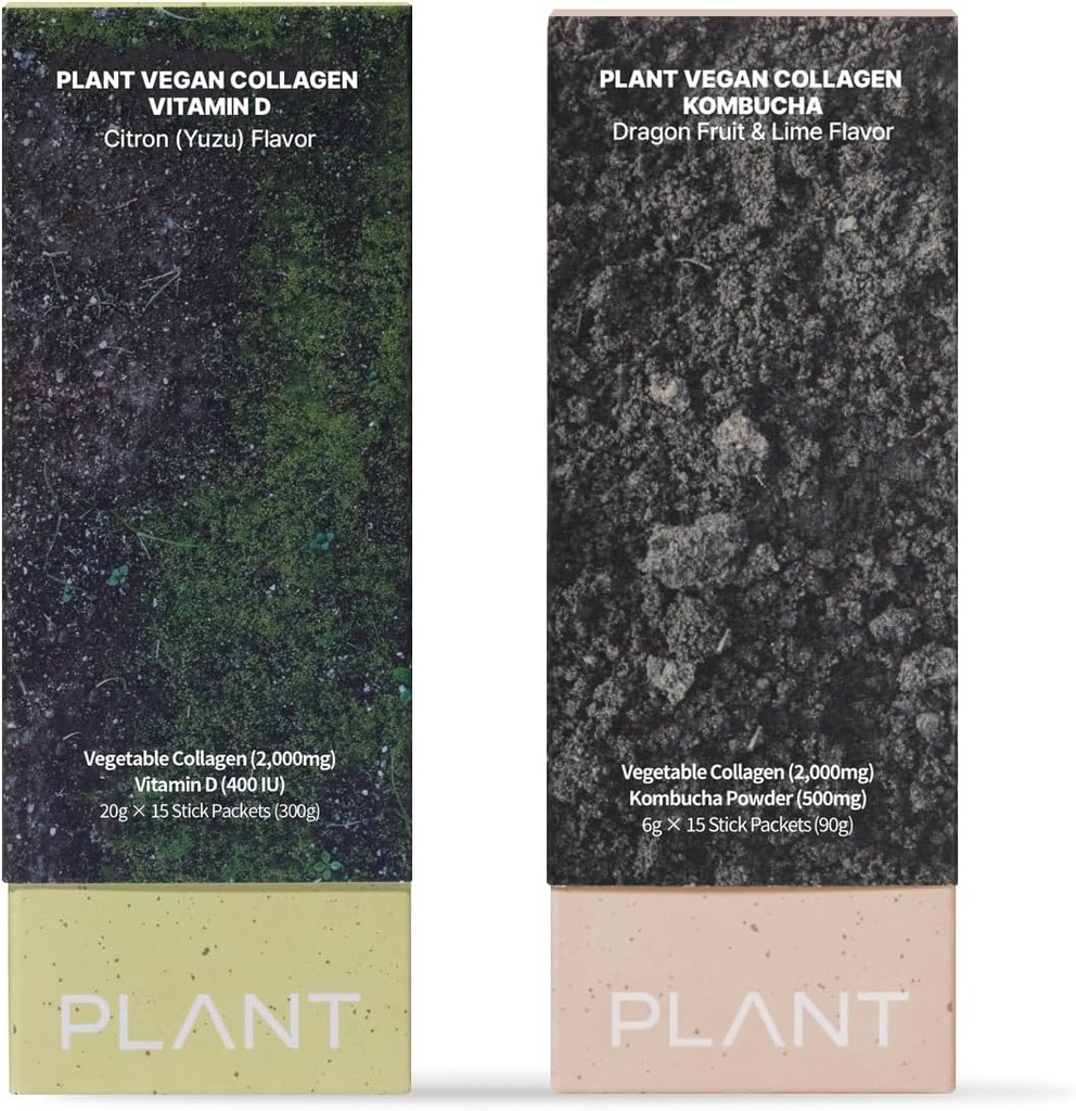 PLANT Vegan Collagen Kombucha + Collagen Jelly Vitamin D Probiyotiks
