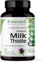 EMERALD LABS European Milk Thittle - Βιολογικό εκχύλισμα γαϊδουράγκαθου γάλακτος - Υποστηρίζει την υγεία του ήπατος και βοηθά στη διατήρηση της φυσικής ενέργειας, της πέψης και της υγείας του εγκεφάλου - 60 κάψουλες λαχανικών (μέχρι 60 ημέρες εφοδιασμού)