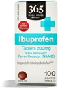 365 Günlük Değer Ibuprofen Tabletleri 200 mg, 100 ct