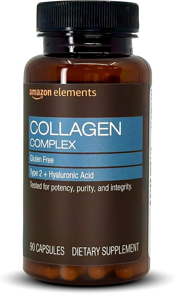 Elements Collagen Complex with Hyaluronic Acid, 90 Capsules, 3 Ay Supply