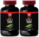Pure Biotin Toz - Gray Saç Çözümü - Anti gri saç formülü, gri saç hapları, gri saç çözümü, gri saç takviyesi, gri saç takviyesi tersine çevirmek için gri saç takviyesi - 2B 120 Caps