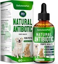Dog Antibiyotiks Forte Health | Antibiyotiks for Cats | Herbal Supplement for All Breeds | Easy Breathing | Digestion and Urination | Skin & Coat | Tavuk Flavor | 2 Oz