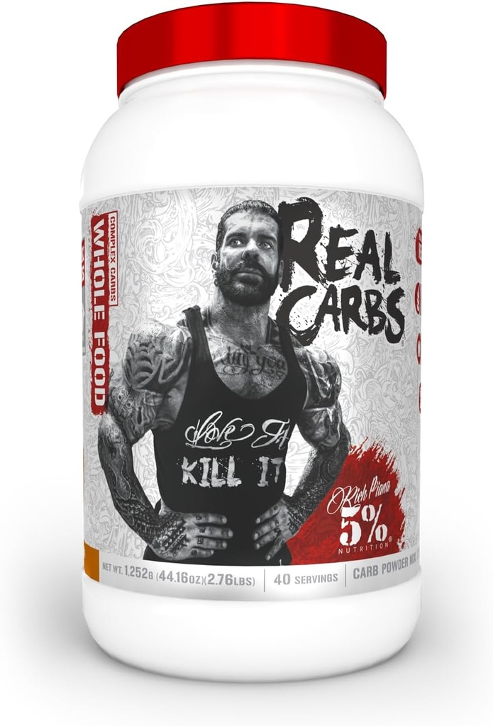 5% Διατροφή Πλούσια Piana Real Carbs με Real τροφίμων Complex Carb σκόνη, Long-διαρκής χαμηλή γλυκαιμική ενέργεια για την προ-εργασία / Post-Expery Recovery Meal, 2.7 Lb, 40 εξυπηρετούν (Banana Nut ψωμί)