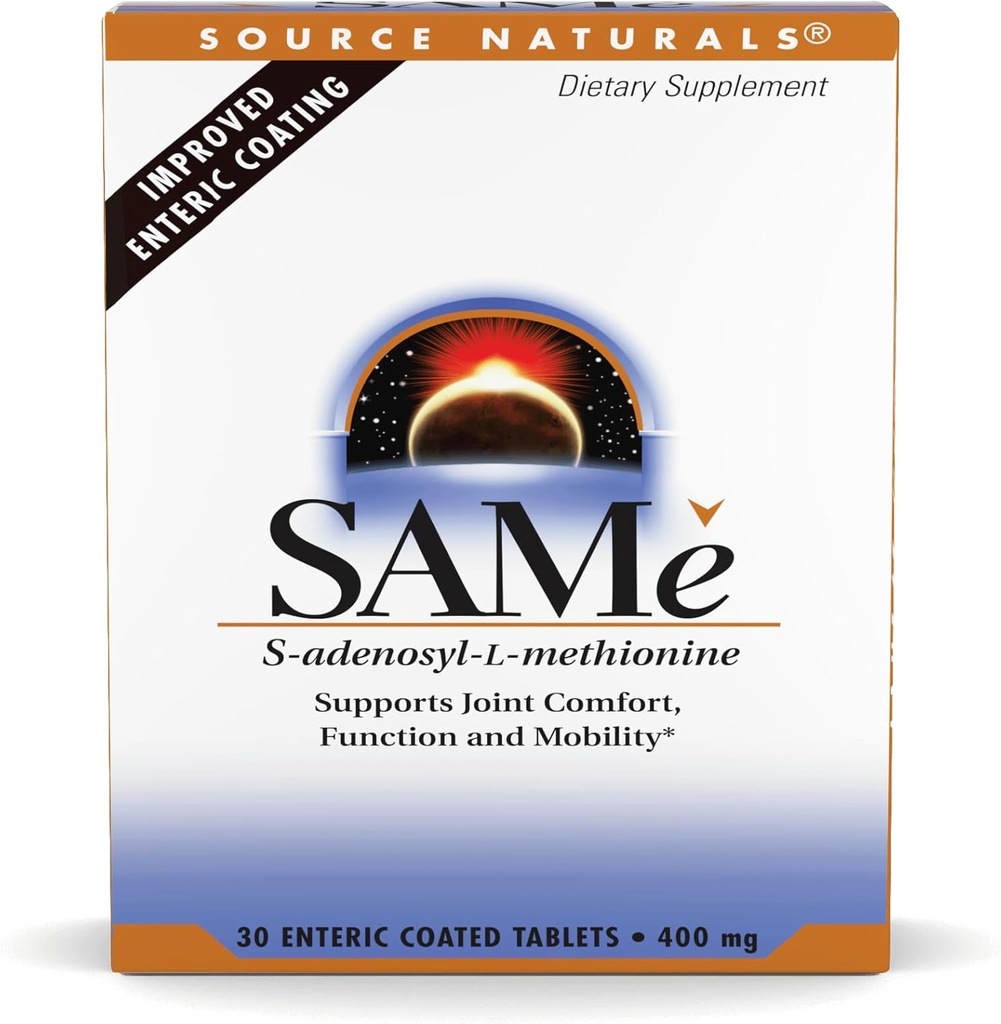 Source Naturals Same, Supports Joint Comfort, 400 mg - 30 Enteric Cover Tabletleri