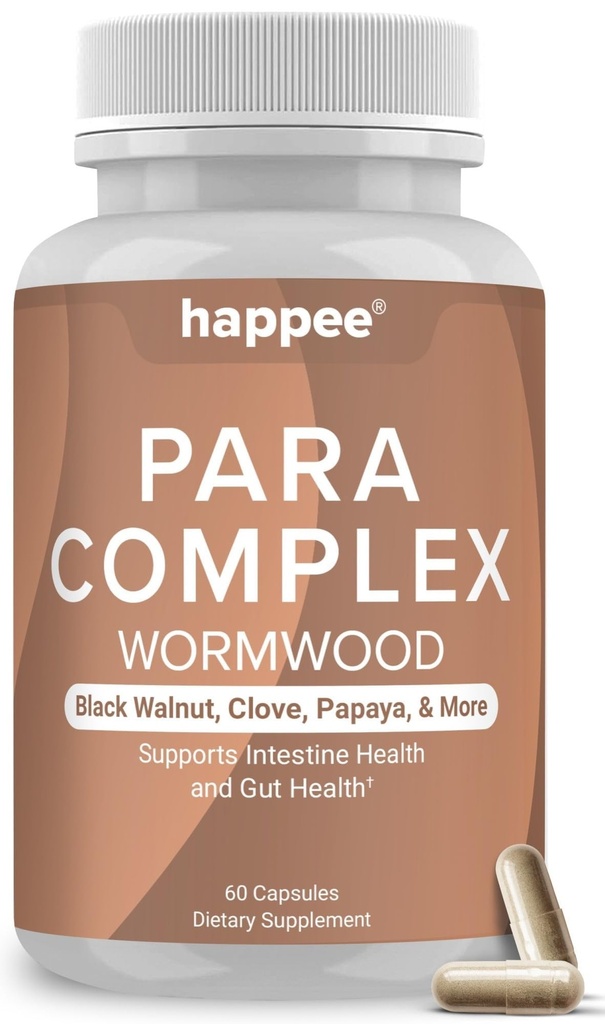 ParaComplex Insanlar Için Kanıtlanmış Muhafızlar - Gut Health & Digestive Balance için herbal Cleanse - Wormwood, Black Walnut, Garlic & More - 60 Capsules