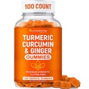 Yetişkinler ve Çocuklar için Turmeric Gummies | Max Strength Turmeric ve Ginger Supplement | Vegan Organik Doğal Turmeric Curcumin Gummies for General Health | Best Curcumin Supplement with Ginger