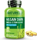 NATLO Vegan DHA - Omega 3 Algae'den Petrol - Beyin, Kalp, Ortak, Göz Sağlığı için Tamam - Kadınlar, Erkekler ve Çocuklar için Temel Şişmanları sağlayın - Prenatal Vitaminler - 60 Softgels Prenatal Vitaminler - 60 Softgels